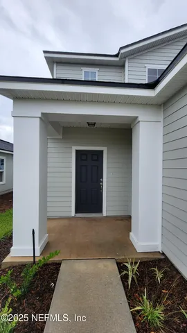 a front view of a house