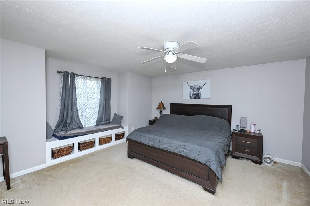 3880 Selnik Road Kent, OH 44240 - Photo 26 of 46 *MASTER BEDROOM W/CEILING FAN AND WINDOW BENCH GREAT SIZE W/ENSUITE FULL MASTER BATHROOM AND WALK IN CLOSET ~