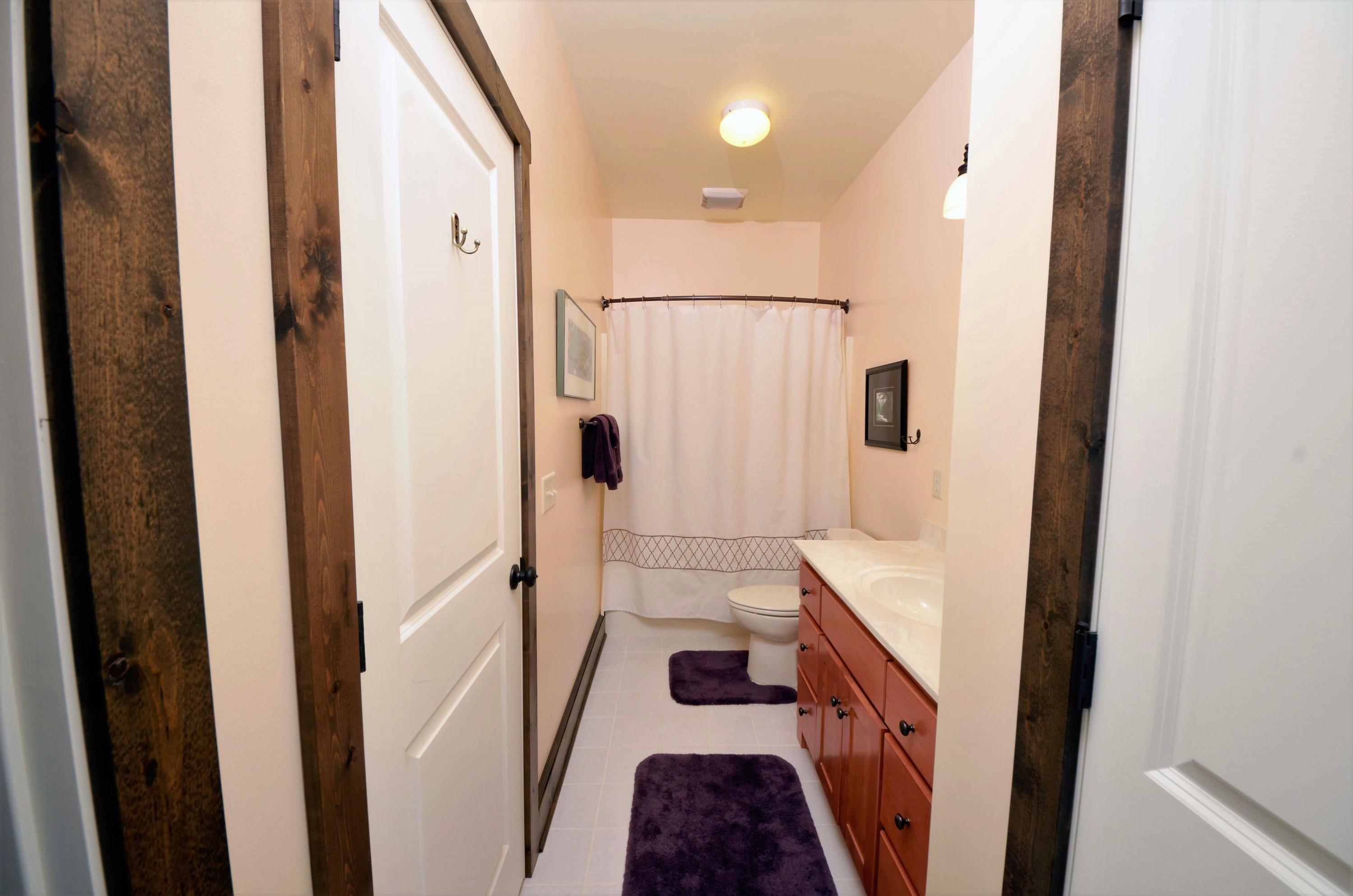 657 Poor Farm Road Southeast Floyd, VA 24091 - Photo 30 of 40 a bathroom with a double vanity sink and a shower