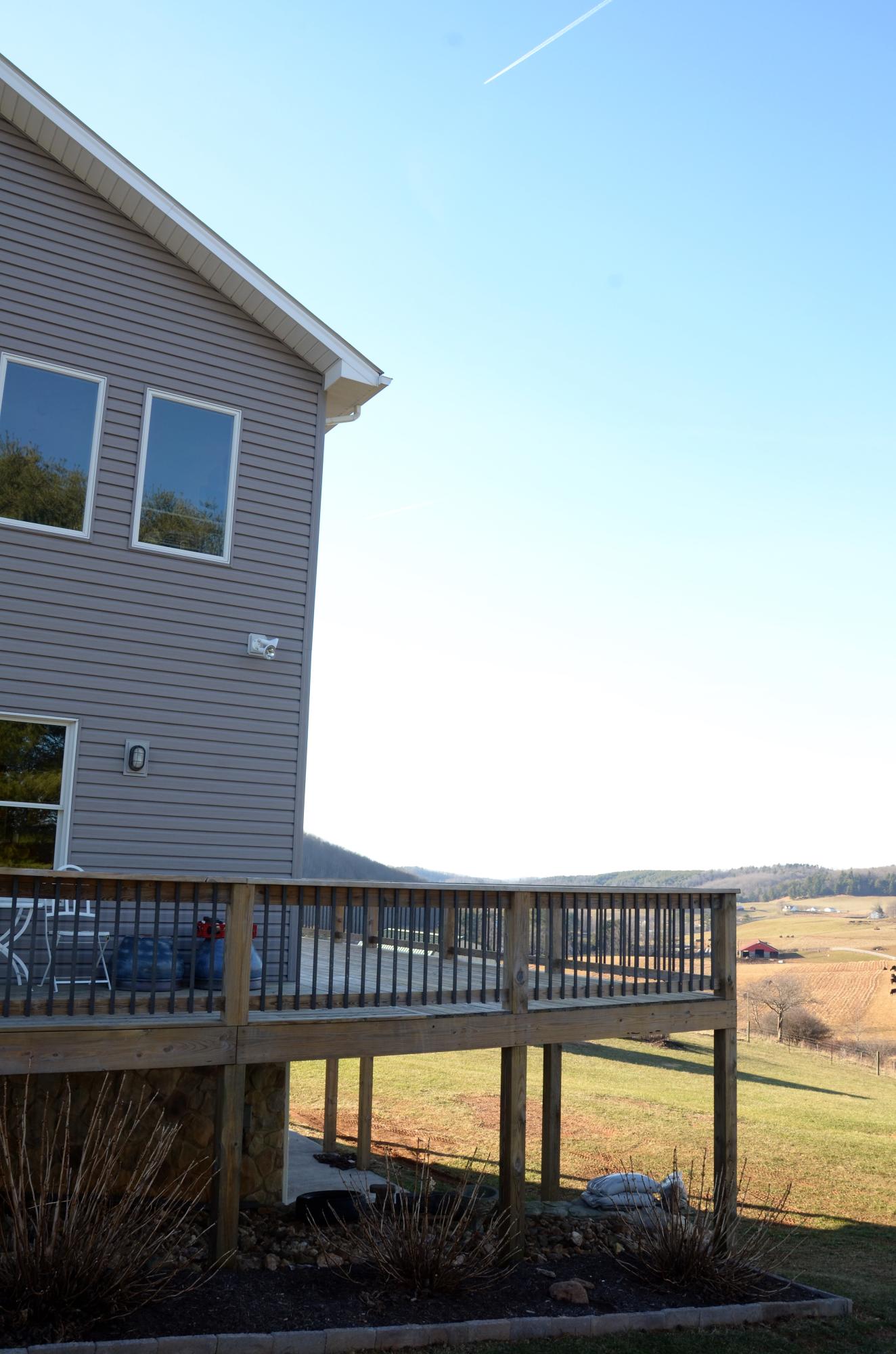 657 Poor Farm Road Southeast Floyd, VA 24091 - Photo 8 of 40 a view of swimming pool from a balcony