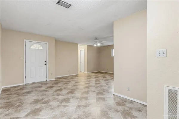 a view of an empty room