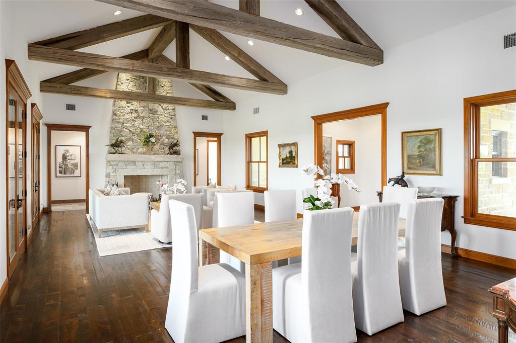 11503 East Rocky Creek Road Crowley, TX 76036 - Photo 7 of 40 a living room with furniture and a chandelier
