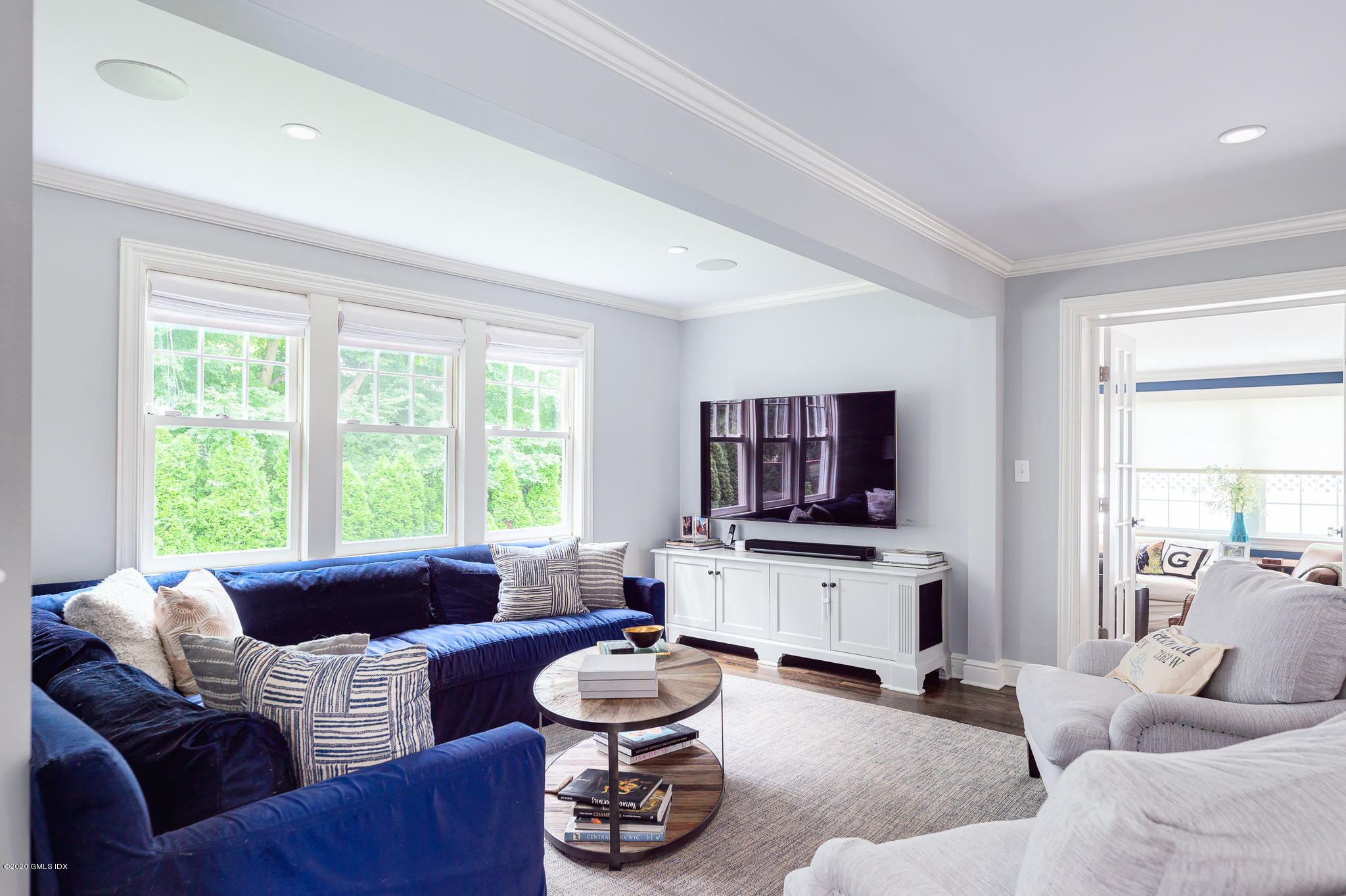 20 Meadow Road Riverside, CT 06878 - Photo 8 of 23 a living room with furniture and a flat screen tv