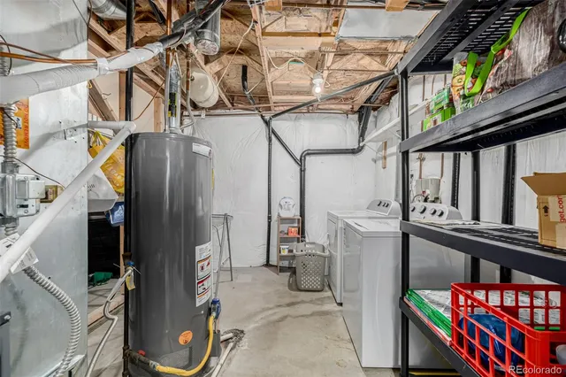 a view of storage and utility room