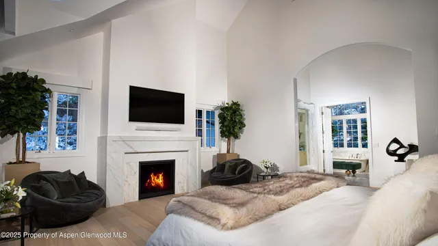 a view of swimming pool with outdoor seating