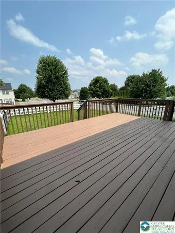 a view of balcony with deck