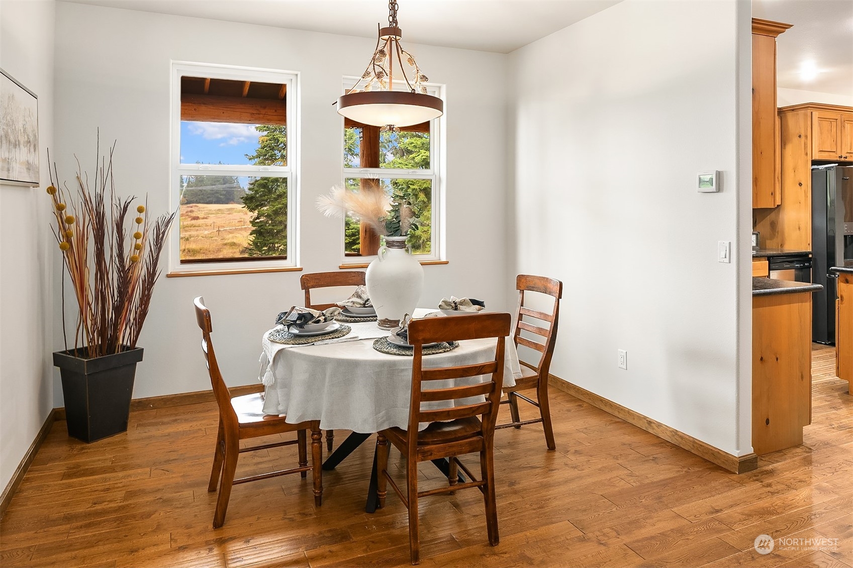 111 Chandler Road Cle Elum, WA 98922 - Photo 14 of 36 a view of a dining room with furniture window and outside view