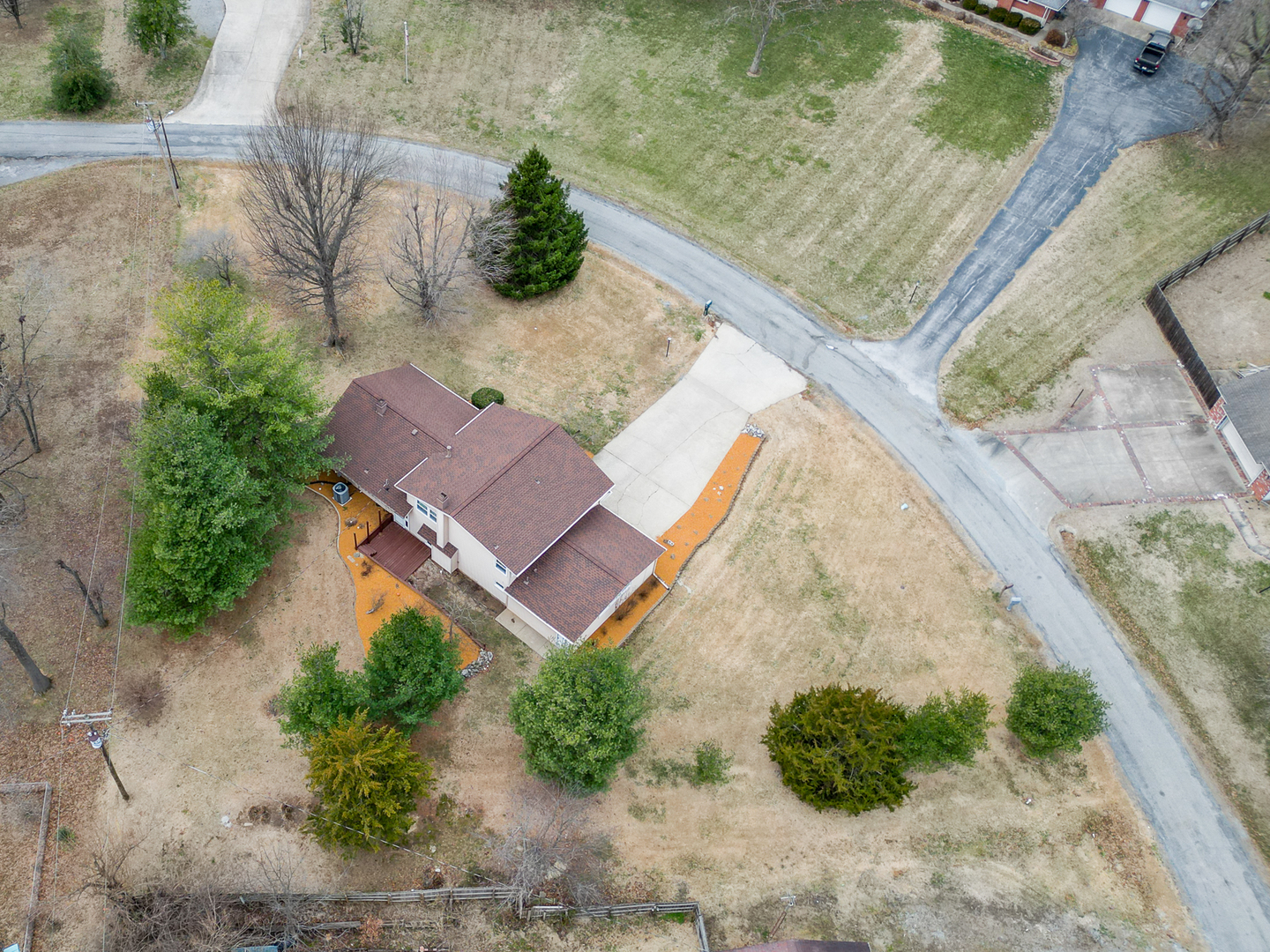 212 Kane Drive Herrin, IL 62948 - Photo 43 of 44 a view of a yard in a backyard