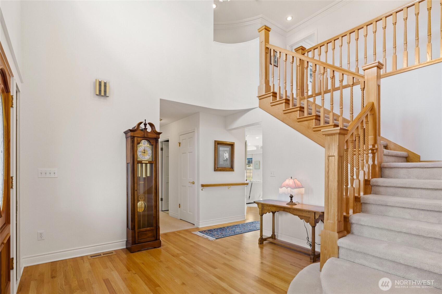 6280 Lower Peoh Point Road Cle Elum, WA 98922 - Photo 19 of 38 a view of entryway dining room and hall with wooden floor