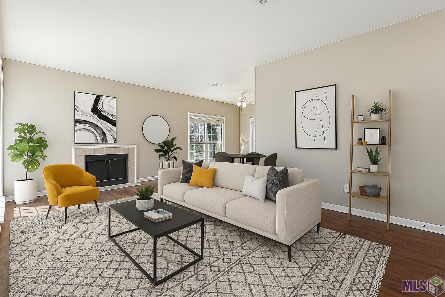 7312 North Jefferson Pl Circle, Unit A Baton Rouge, LA 70809 - Photo 2 of 17 Virtually staged living room