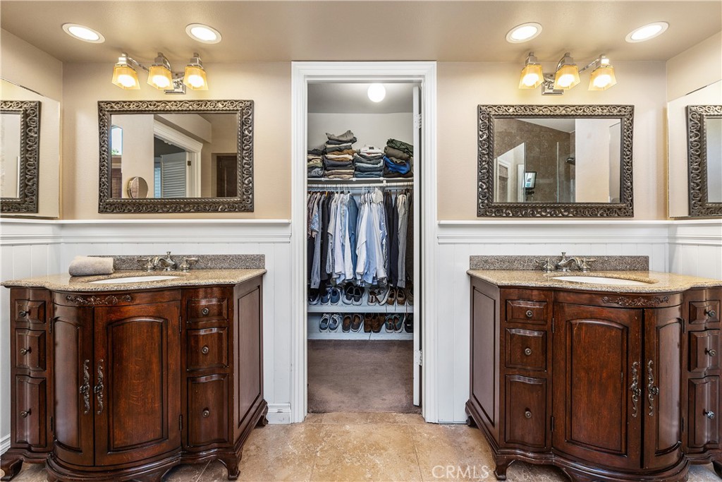 6059 Rio Valle Drive Bonsall, CA 92003 - Photo 34 of 46 Dual sinks in primary bathroom