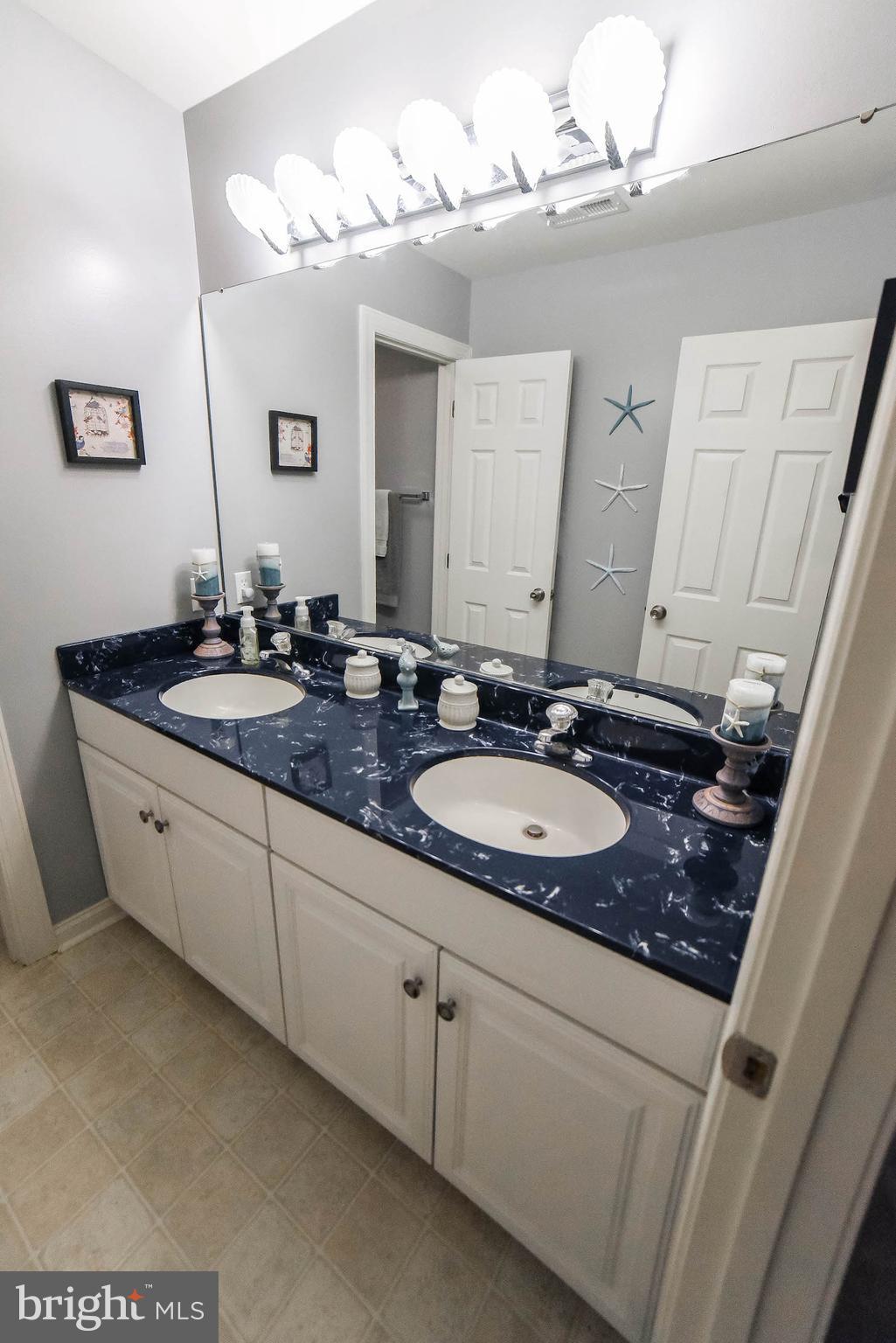 18151 St Jeromes Neck Road Dameron, MD 20628 - Photo 25 of 30 Upstairs hall bath w/dbl sinks and tub/shower