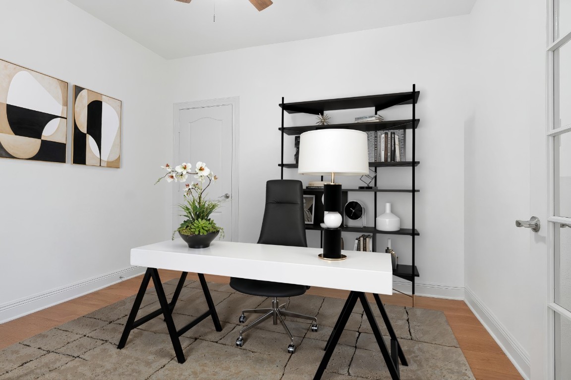 18408 West Rim Drive Jonestown, TX 78645 - Photo 14 of 30 a view of a workspace room with furniture and window