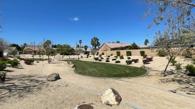 a view of a lake with houses