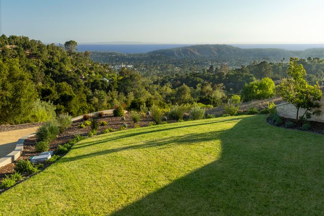 view of city and green space