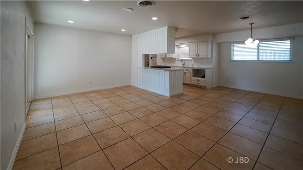 a view of kitchen and window