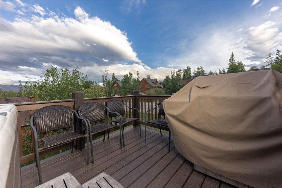 511 Ryan Gulch Road Wildernest, CO 80498 - Photo 33 of 37 Deck featuring grilling area