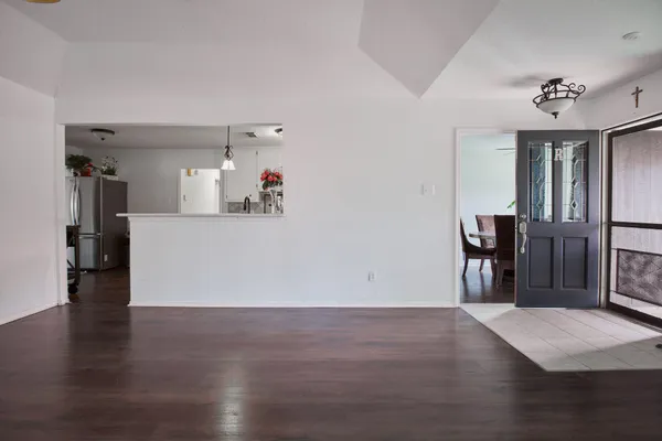 a view of a living room