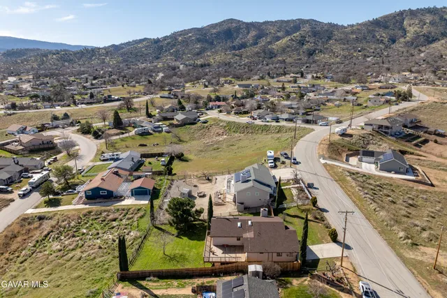 a view of city and mountain