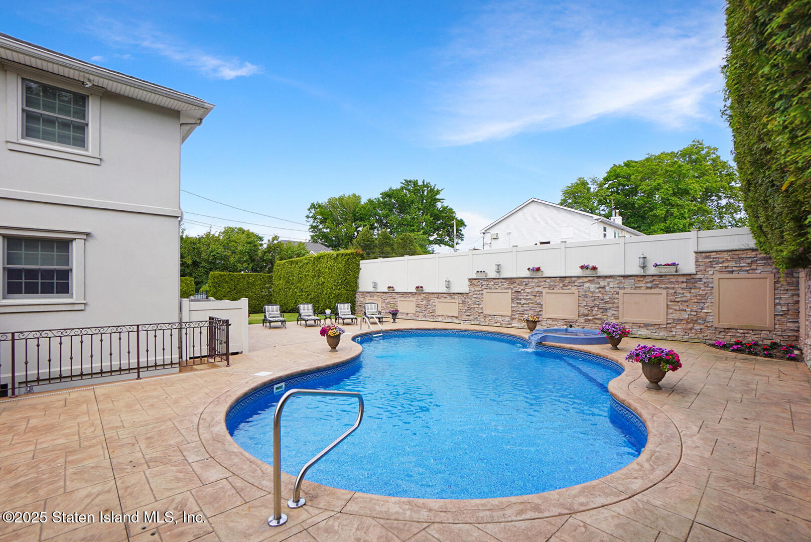 62 Ruxton Avenue Staten Island, NY 10312 - Photo 59 of 71 a swimming pool with yard outdoor seating and barbeque oven