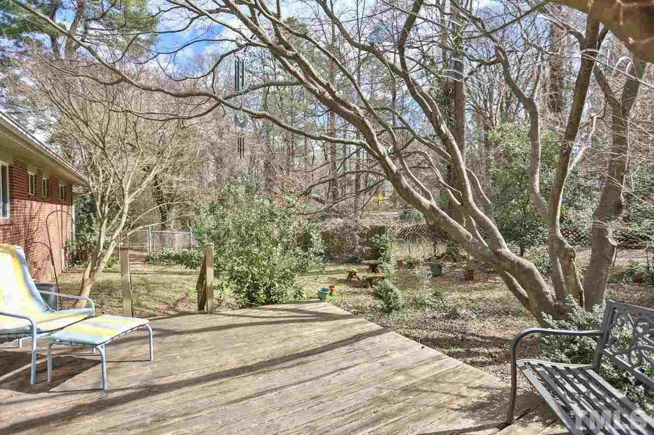 604 Beaver Dam Road Raleigh, NC 27607 - Photo 22 of 24 a view of yard along with trees