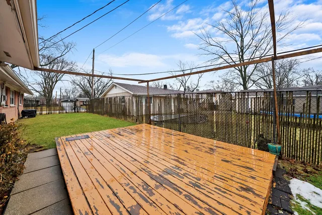 a view of swimming pool with a patio