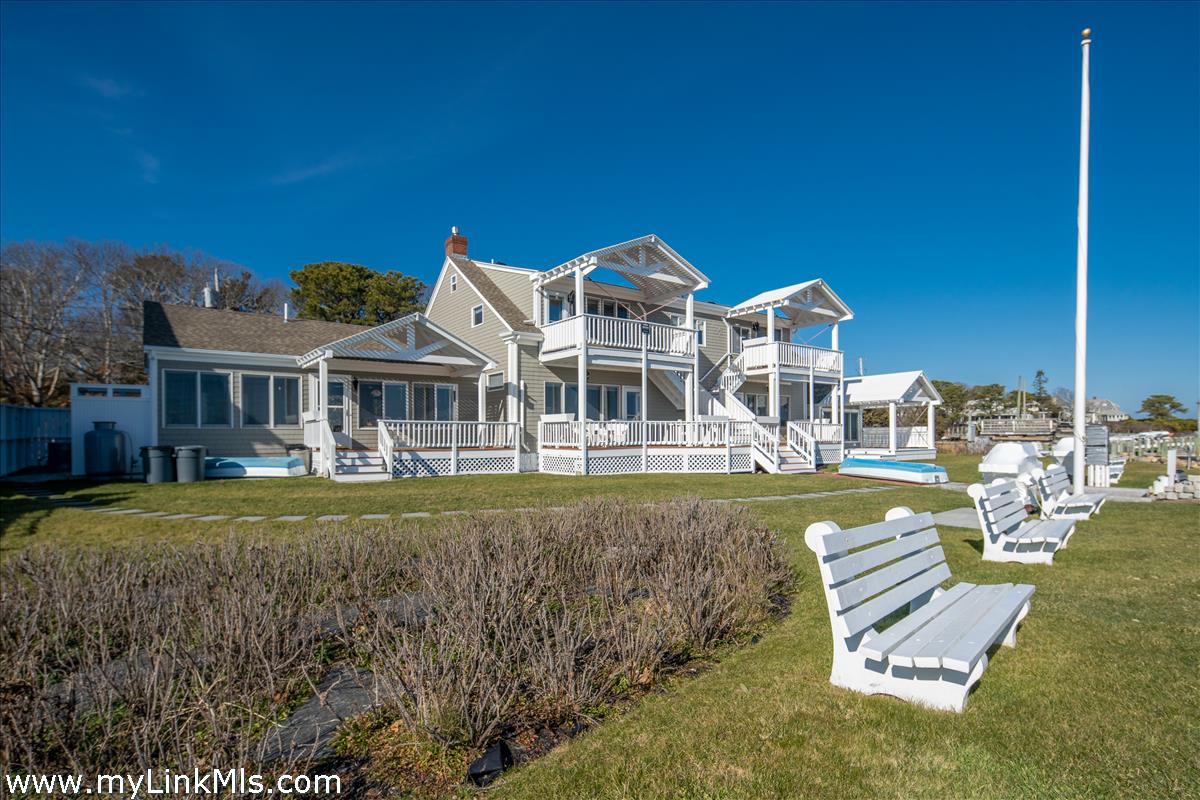Outstanding East Chop water front, luxury property with 106' dock.
