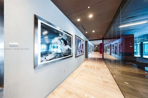 a view of city with tall buildings