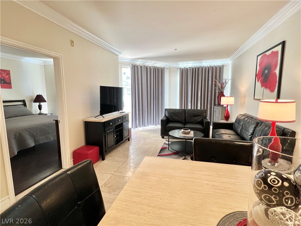 270 East Flamingo Road, Unit 313 Las Vegas, NV 89169 - Photo 3 of 27 The open-concept living space presents versatile living arrangements.