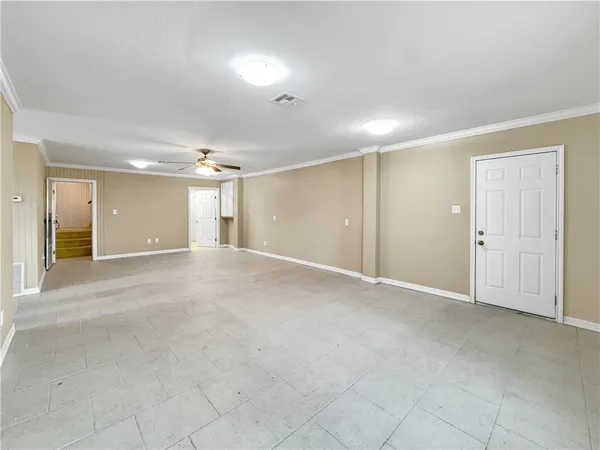 a view of an empty room