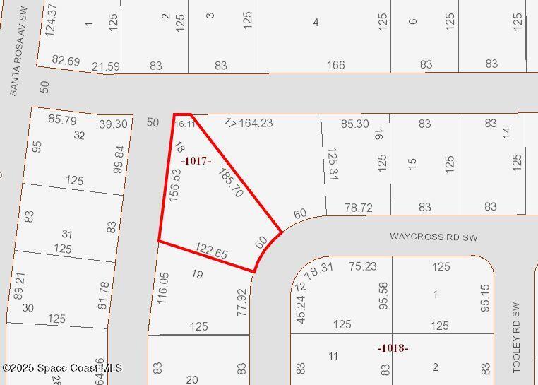 650 Waycross Road Southwest Palm Bay, FL 32908 - Photo 6 of 9 650 Waycross Map