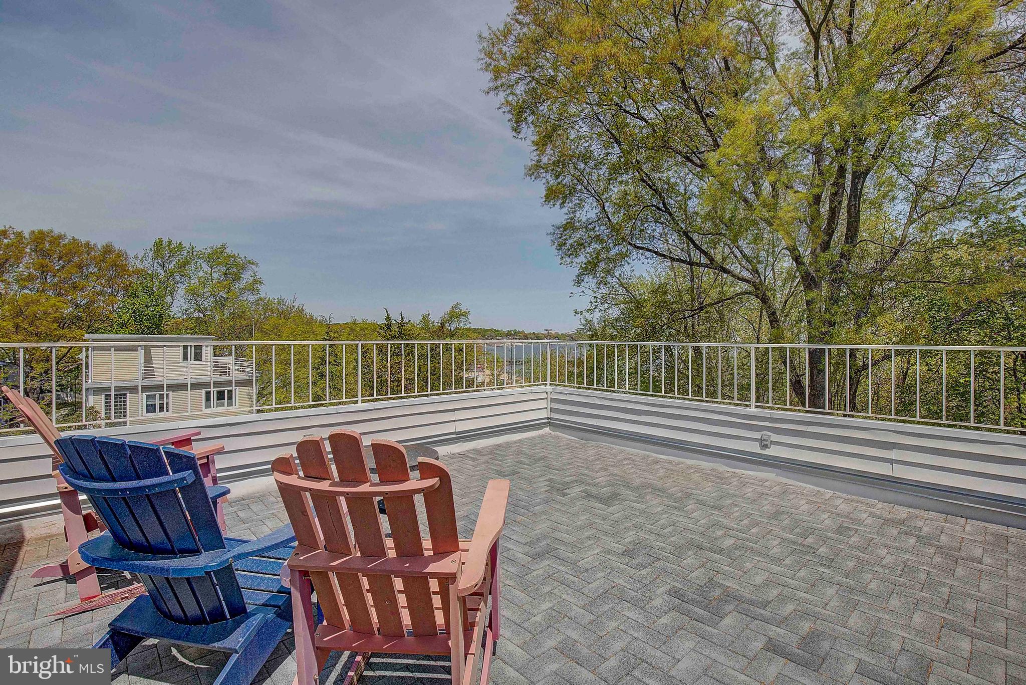 1427 Howard Road Annapolis, MD 21403 - Photo 32 of 54 Roof Deck with Big Water Views!