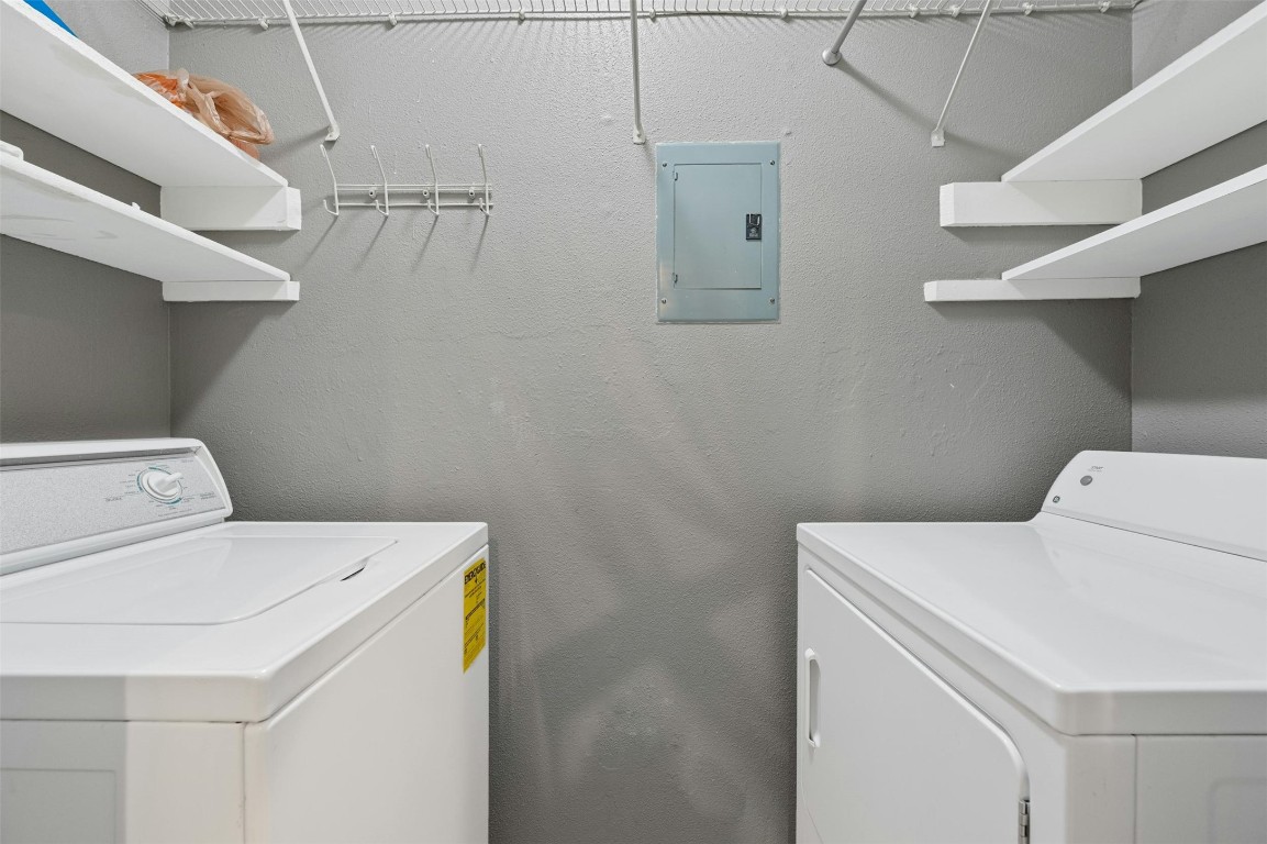 1904 Goodrich Avenue, Unit 4 Austin, TX 78704 - Photo 21 of 31 a utility room with dryer and washer