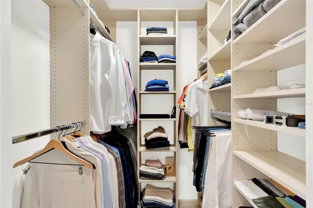 a view of a lake with a city