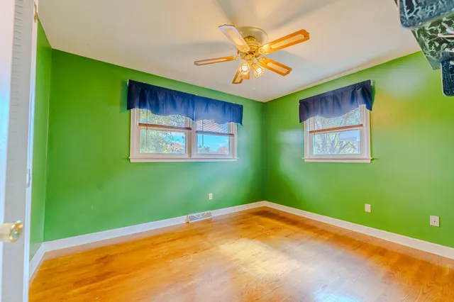 a view of a indoor basketball court