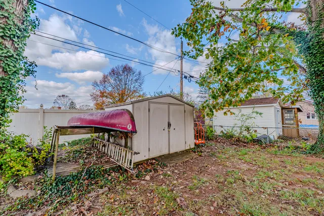 a house view with a backyard space
