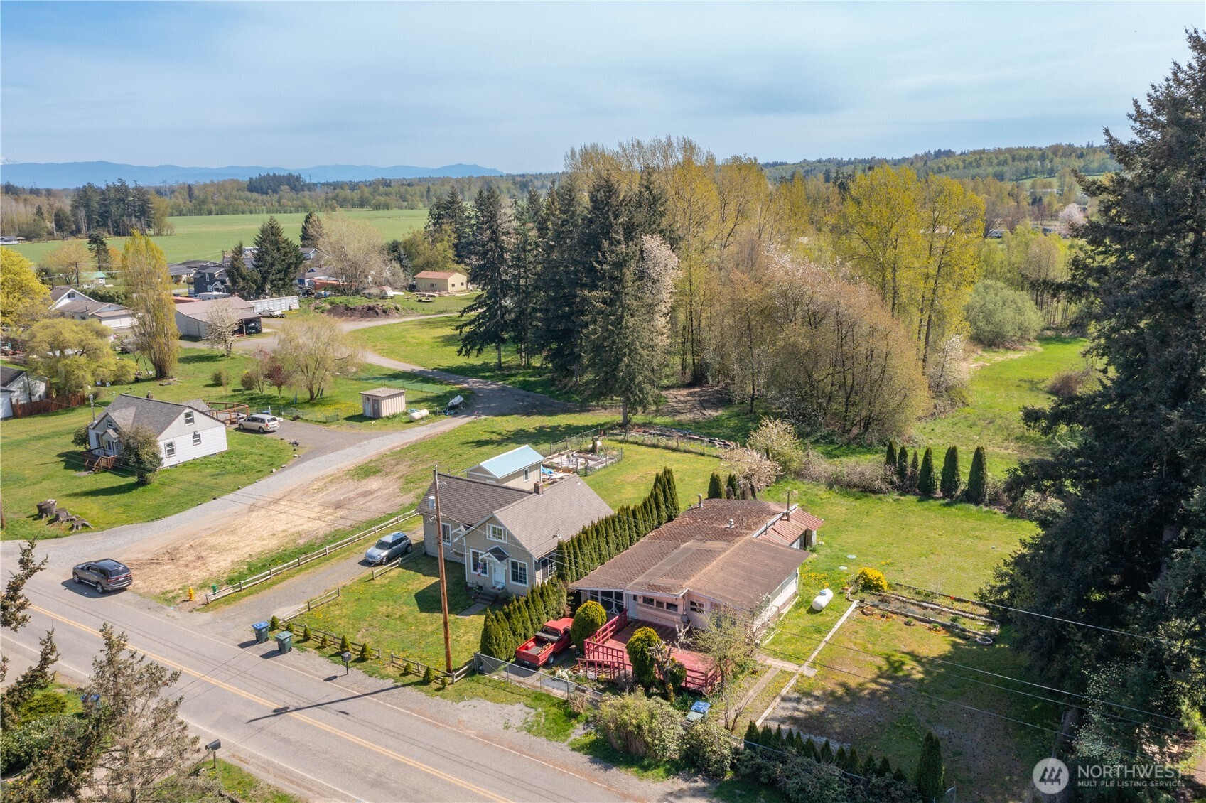 3051 Main Street Custer, WA 98240 - Photo 9 of 12 an aerial view of residential houses with outdoor space