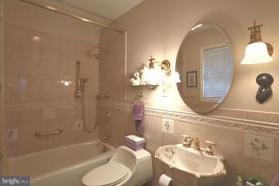 6429 Lignum Street Springfield, VA 22150 - Photo 17 of 29 a bathroom with a sink mirror and toilet