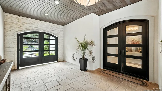 a view of front door