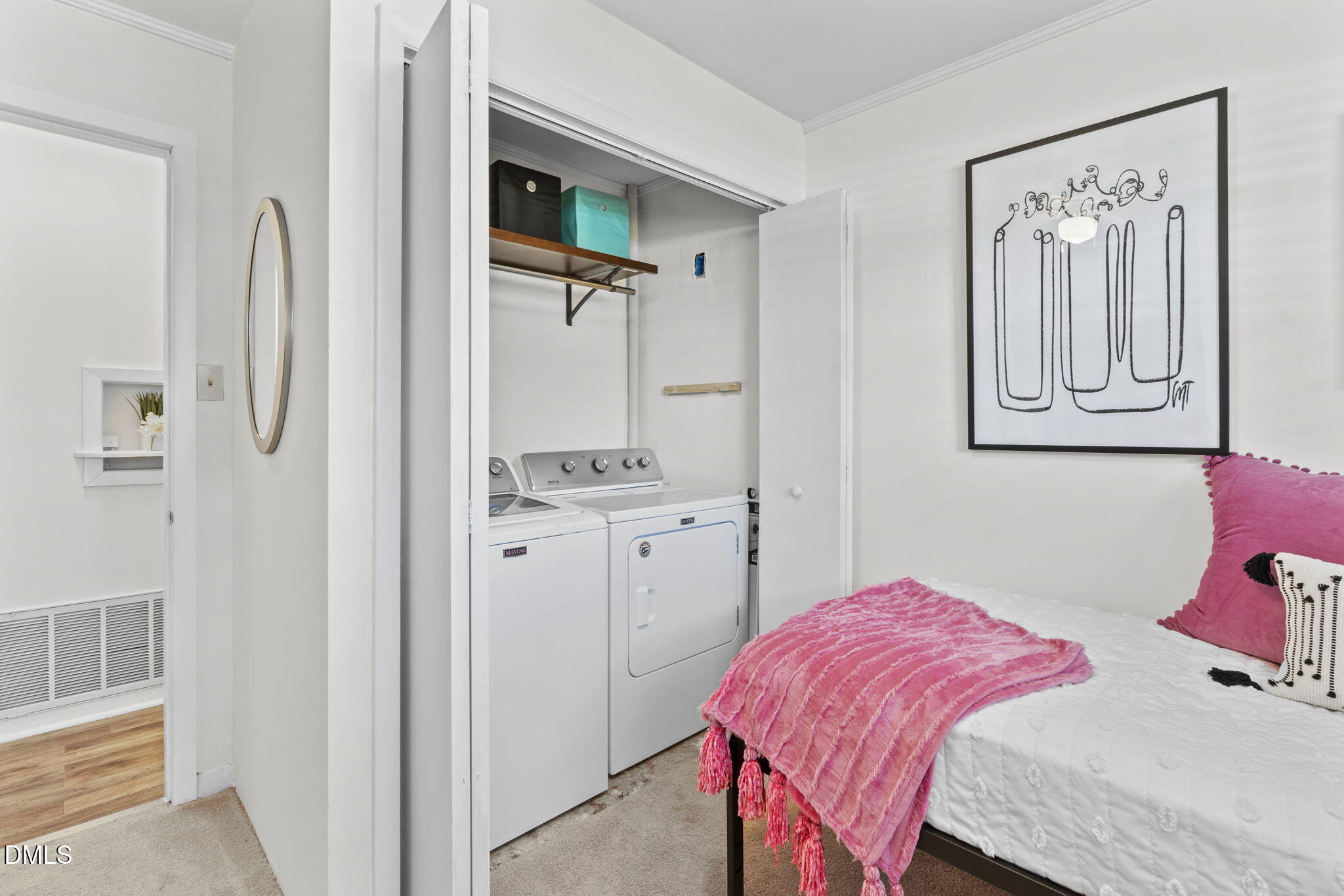 3307 Winston Road Durham, NC 27704 - Photo 6 of 22 a bedroom with a bed and a closet