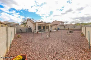 a house view with a backyard space