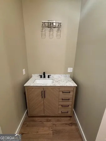 a utility room with a sink