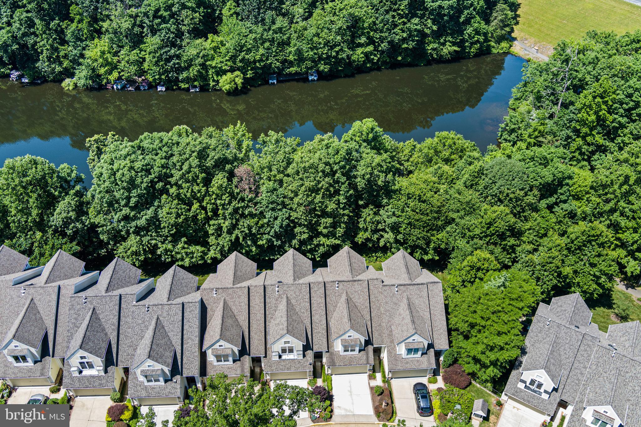 2040 Beacon Heights Drive Reston, VA 20191 - Photo 30 of 38 Overhead view of TH (2nd from right) and lake