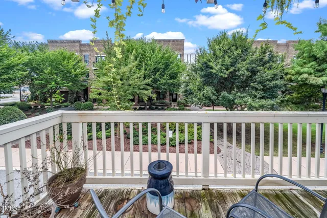 a view of a chair in a balcony