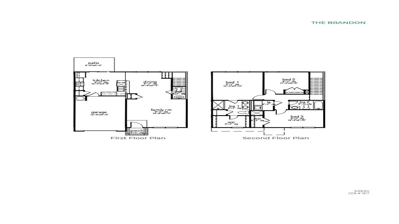 257 Walters Road Holly Hill, SC 29059 - Photo 27 of 27 Brandon Floorplan