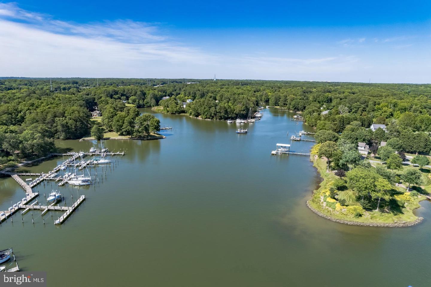 475 Bafford Road Lusby, MD 20657 - Photo 18 of 21 an aerial view of a house with a lake view
