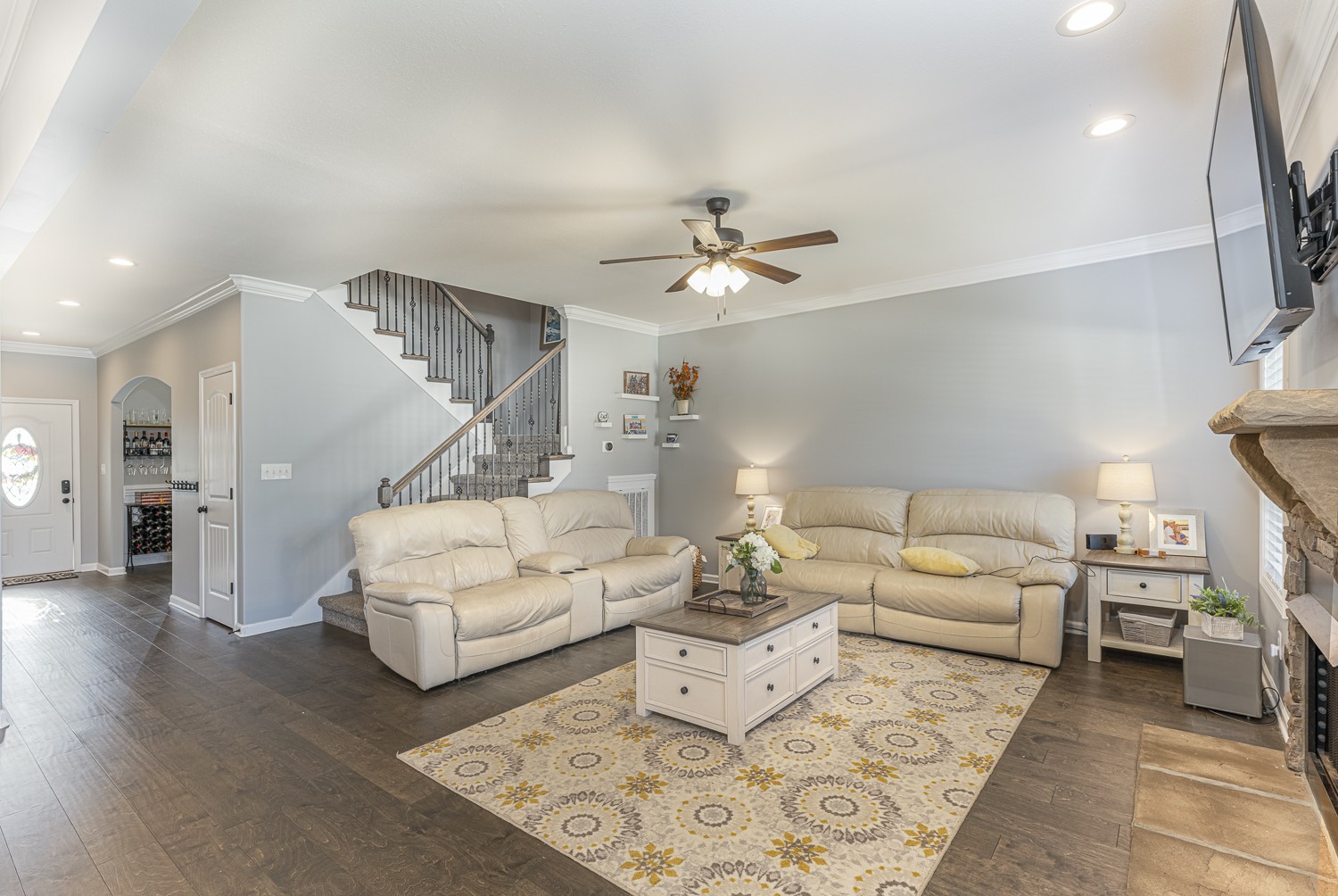 305 Winter Terrace Lane Clarksville, TN 37040 - Photo 13 of 38 a living room with furniture and a chandelier