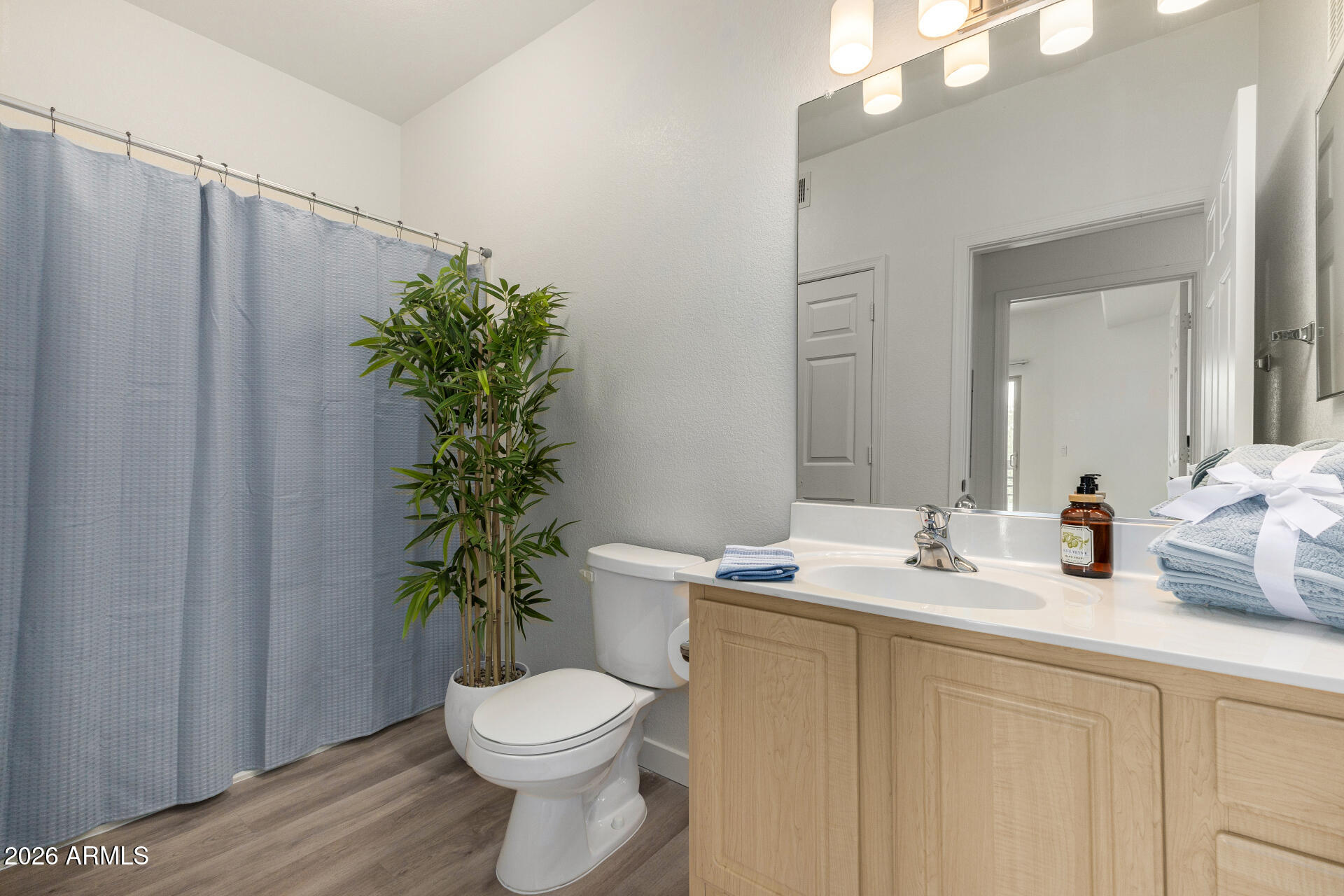 435 West Rio Salado Parkway, Unit 305 Tempe, AZ 85281 - Photo 12 of 44 a bathroom with a sink toilet and a mirror