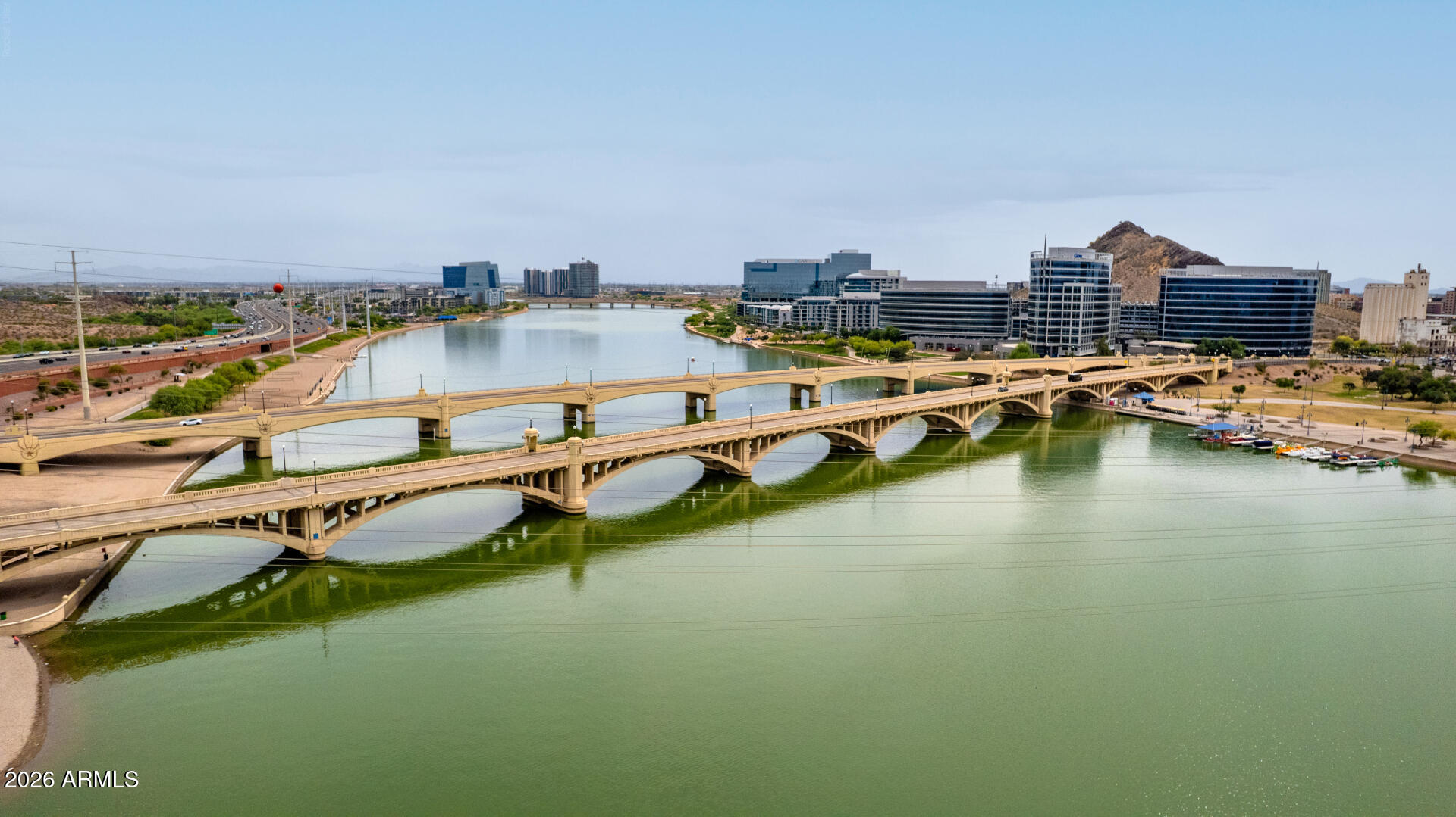 435 West Rio Salado Parkway, Unit 305 Tempe, AZ 85281 - Photo 42 of 44 a view of a lake with a city