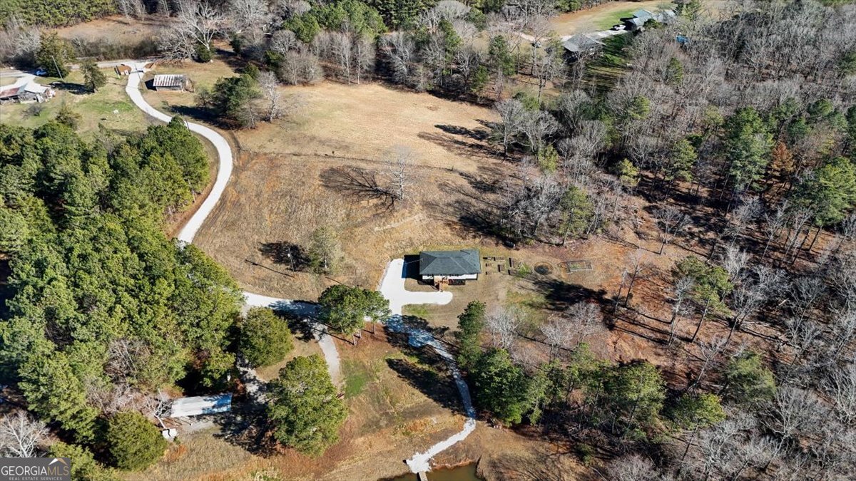 80 Hand Road Bowdon, GA 30108 - Photo 44 of 82 an aerial view of residential house with outdoor space